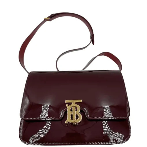 Tracolla Burberry vernis TB