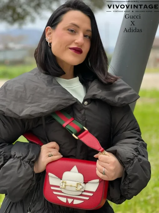 Tracolla Horsebit Gucci x Adidas