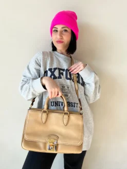 Tracolla Miu Miu cammello