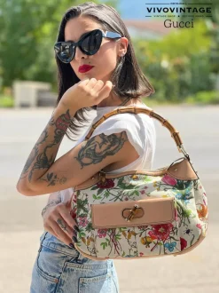 Borsa Gucci Flora Bamboo