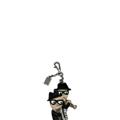 Portachiavi Black Leather Family Dolce&Gabbana