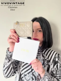 Portafoglio Dior Caro Dahlia