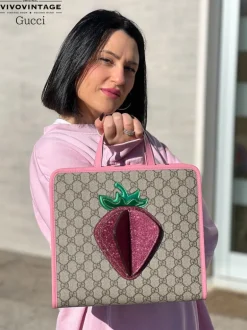Tote fragola Gucci Kids