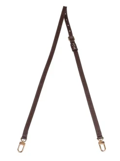 Tracolla amovibile in pelle testa di moro con hardware oro